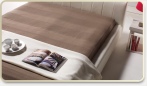 stilne tapecirane postelje usnje QSP8