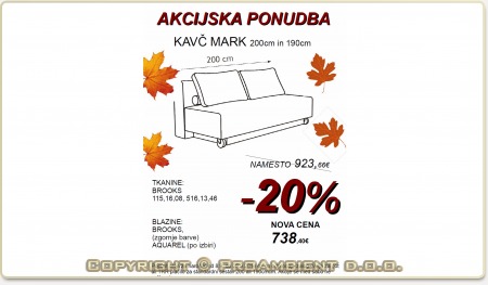 Sedežne garniture Žakelj - akcija model Mark