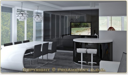 3D vizualizacije notranje opreme v stanovanju v Novi Gorici